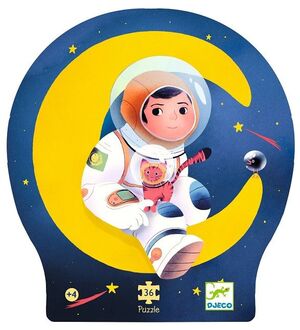 PUZZLE SILUETA ASTRONAUTA 36 PIEZAS