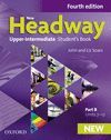 NEW HEADWAY UPPER-INTERMEDIATE: STUDENT'S BOOK WORKBOOK WITH KEY PACK 4ª ED.