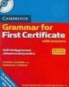 GRAMMAR FOR FIRST CERTIFICATE WITH ANSWERS 2ª ED. + CD AUDIO