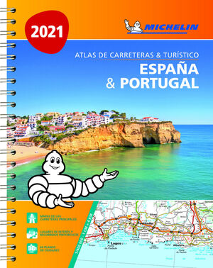 ATLAS CARRETERAS Y TURISTICO ESPAÑA & PORTUGAL 2021 (A4)
