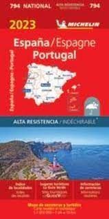 ESPAÑA - PORTUGAL - ALTA RESISTENCIA (17794) 2023 MAPA DESPLEGABLE