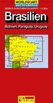 BRASIL BOLIVIA PARAGUAY URUGUAY WORLD MAPA