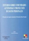 ESTUDIOS SOBRE COMUNIDADES AUTONOMAS Y PROTECCION DE DATOS PERSONALES