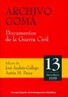 ARCHIVO GOMÁ. DOCUMENTOS DE LA GUERRA CIVIL
