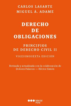 PRINCIPIOS DERECHO CIVIL VOL. 2: DERECHO DE OBLIGACIONES. ED. 2023
