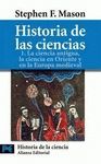 HISTORIA DE LAS CIENCIAS I. LA CIENCIA ANTIGUA,LA CIENCIA EN ORIENTE Y