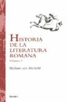 HISTORIA DE LA LITERATURA ROMANA.VOL 1