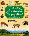 IMAGENES DE ANIMALES CON PEGATINAS. CUADERNO 3