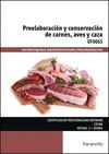 UF0065 PREELABORACIÓN Y CONSERVACIÓN DE CARNES, AVES Y CAZA