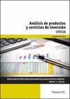 ANALISIS DE PRODUCTOS Y SERVICIOS DE INVERSION UF0338