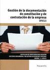 UF0523 - GESTION DE LA DOCUMENTACION DE CONSTITUCION Y DE CONTRATACION DE LA EMPRESA