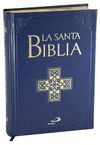LA SANTA BIBLIA. SIMIL PIEL. CARTONE CON ESTAMPACIONES EN ORO Y CANTOS DORADOS. 15 X 21,50