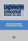 LEGISLACIÓN CONCURSAL MERCANTIL, CIVIL, PENAL. 2ª EDICION