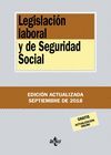 LEGISLACIÓN LABORAL Y DE SEGURIDAD SOCIAL ED. 2018