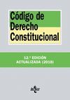 CÓDIGO DE DERECHO CONSTITUCIONAL ED. 2018