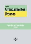 LEY DE ARRENDAMIENTOS URBANOS. ED. ACTUALIZADA JUNIO 2019