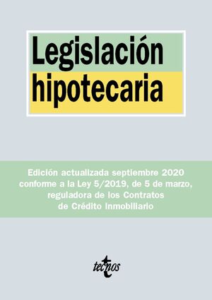 LEGISLACIÓN HIPOTECARIA 2020