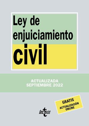 LEY DE ENJUICIAMIENTO CIVIL ED. 2022