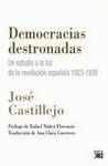 DEMOCRACIAS DESTRONADAS. UN ESTUDIO A LA LUZ DE LA REVOLUCION ESPAÑOLA