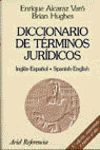 DICCIONARIO DE TERMINOS JURIDICOS, INGLES-ESPAÑOL