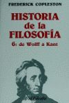 HISTORIA DE LA FILOSOFIA 6 DE WOLFF A KANT