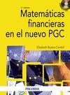 MATEMATICAS FINANCIERAS EN EL NUEVO PGC. CON CD. 2ª EDICION