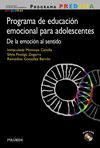 PROGRAMA PREDEMA. PROGRAMA DE EDUCACIÓN EMOCIONAL PARA ADOLESCENTES. CON CD