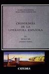 CRONOLOGIA DE LA LITERATURA ESPAÑOLA.IV,SIGLO