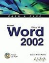 WORD 2002 PASO A PASO. CON C-ROM