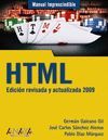 HTML. EDICION REVISADA Y ACTUALIZADA 2009