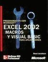 PROGRAMACIÓN CON MICROSOFT EXCEL, VERSIÓN 2002 MACROS Y VISUAL BASIC P