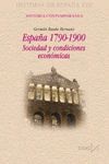 ESPAÑA 1790-1900. SOCIEDAD Y CONDICIONES ECONOMICAS