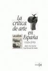 LA CRITICA DE ARTE EN ESPAÑA 1939-1976