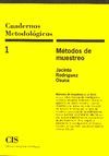 CUADERNOS METODOLOGICOS. MÉTODOS DE MUESTREO