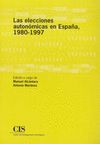 LAS ELECCIONES AUTONOMICAS EN ESPAÑA 1980-199