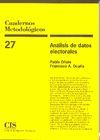 CUADERNOS METODOLOGICOS. ANALISIS DE DATOS ELECTORALES