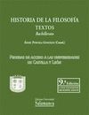 HISTORIA DE LA FILOSOFIA.TEXTOS BACHILLERATO 9º EDICION