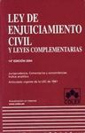 LEY DE ENJUICIAMIENTO CIVIL Y LEYES COMPLEMENTARIAS. 14 E.
