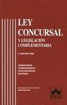 LEY CONCURSAL 2/E Y LEGISLACION COMPLEMENTARIA