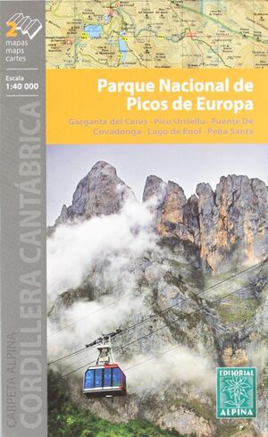 PARQUE NACIONAL PICOS DE EUROPA. 2 MAPAS. 1:40.000