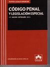 CODIGO PENAL Y LEGISLACION ESPECIAL. 12ª ED. 2013