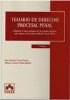 TEMARIO DE DERECHO PROCESAL PENAL 5/E (2014)