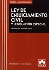 * LEY DE ENJUICIAMIENTO CIVIL Y LEGISLACION ESPECIAL. 14ª  ED. OCTUBRE 2015
