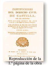 * INSTITUCIONES DERECHO CIVIL DE CASTILLA ( FACSIMIL )