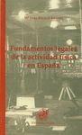 FUNDAMENTOS LEGALES DE LA ACTIVIDAD FISICA EN ESPAÑA