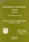 HISTORIA FILOSOFIA TEXTOS DE BACHILLERATO 10ª ED.