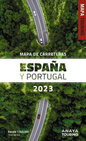 MAPA DE CARRETERAS DE ESPAÑA Y PORTUGAL 2023, 1:340.000