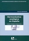 HERMENEUTICA ANALOGICA EN ESPAÑA. SEMINARIUM 2
