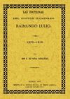 LAS DOCTRINAS DEL DOCTOR ILUMINADO - RAIMUNDO LULIO
