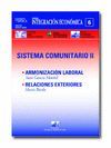 SISTEMA COMUNITARIO II. ARMONIZACION LABORAL.RELACIONES EXTERIORES